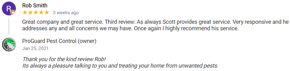 Great company and great service. Third review: As always Scott provides great service. Very responsive and he addresses any and all concerns we may have. Once again I highly recommend his service.