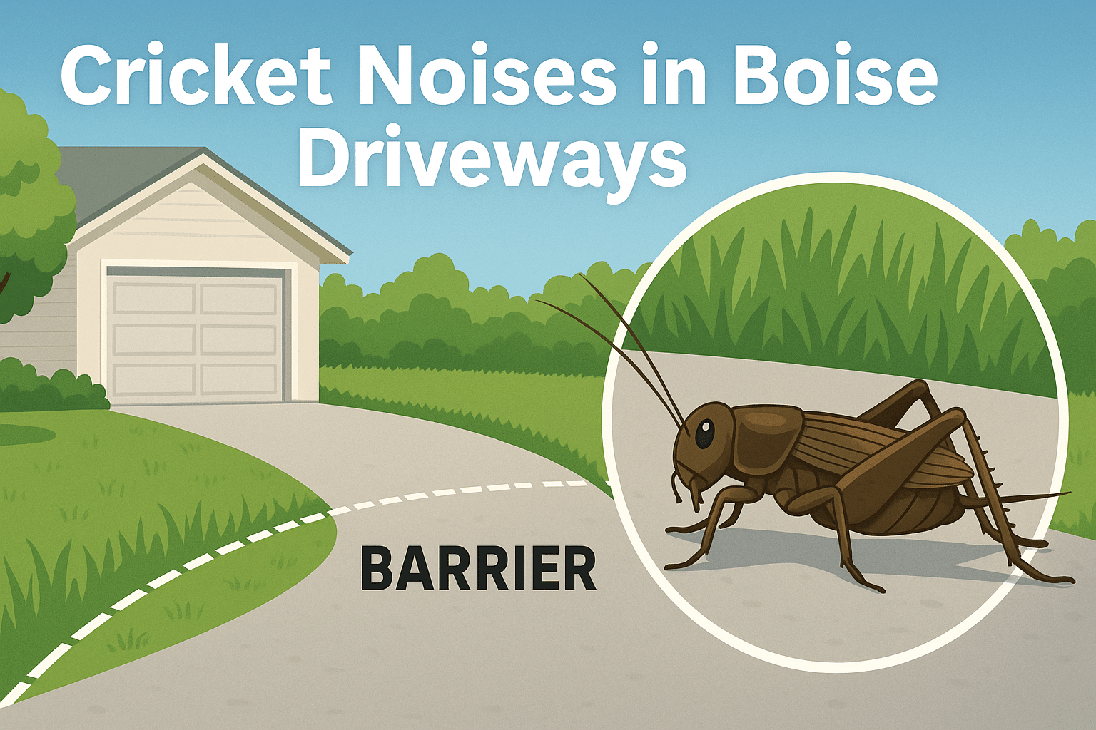 cricket-noises-in-boise-driveways-yard-barrier