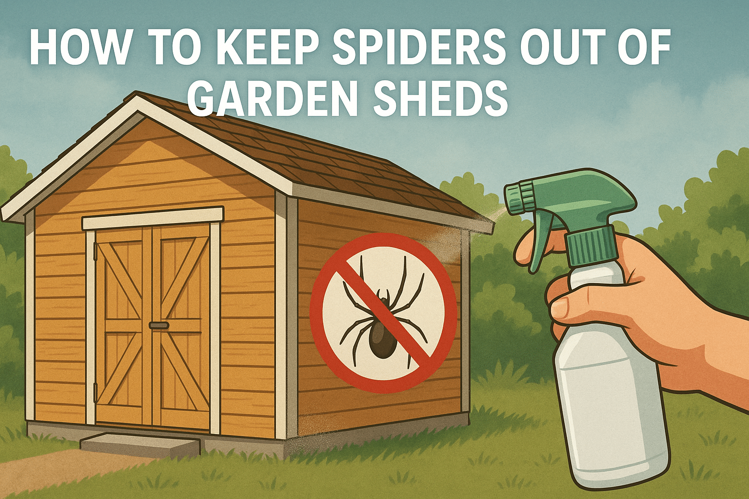how-to-keep-spiders-out-of-garden-sheds-outside-application