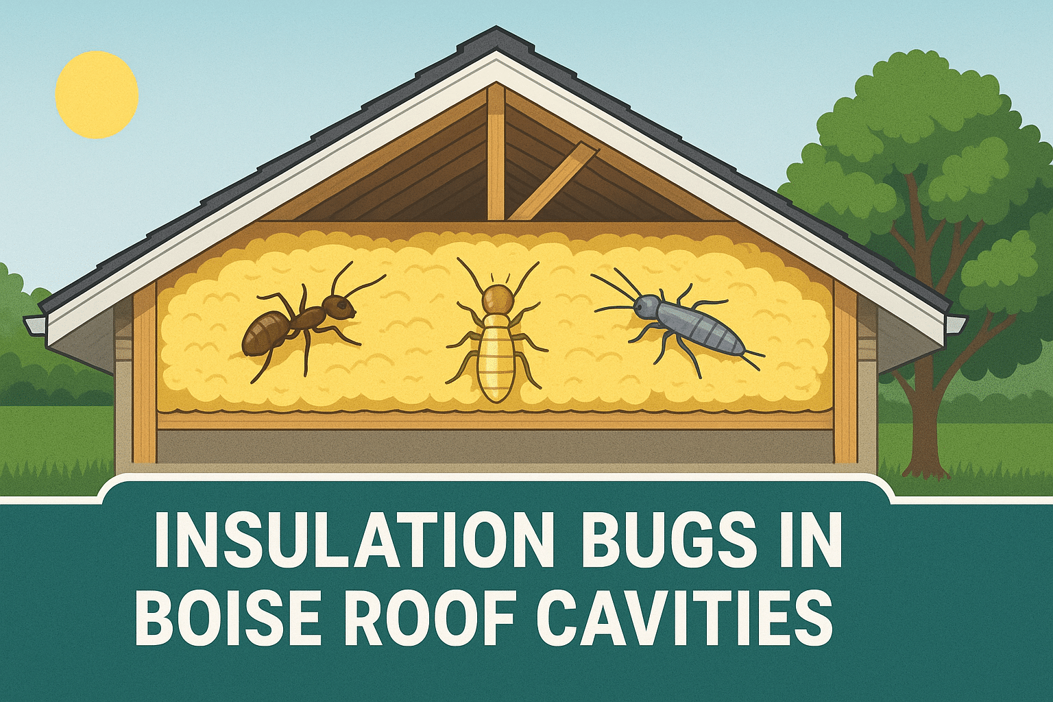 insulation-bugs-in-boise-roof-cavities-yard-barrier