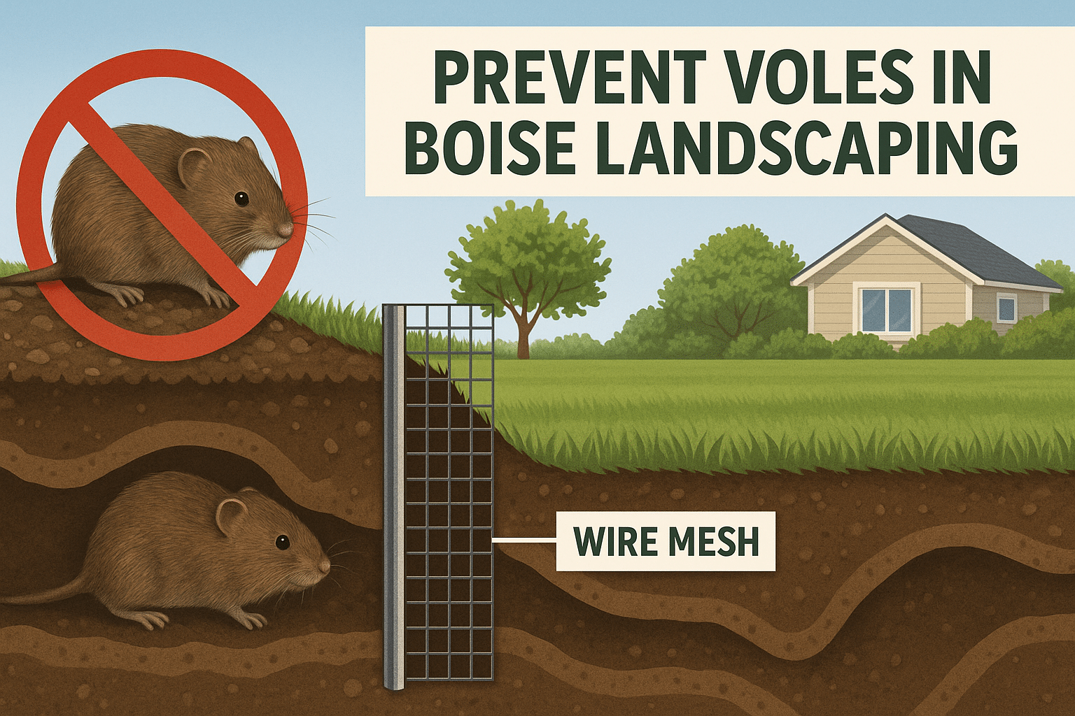 prevent-voles-in-boise-landscaping-yard-barrier
