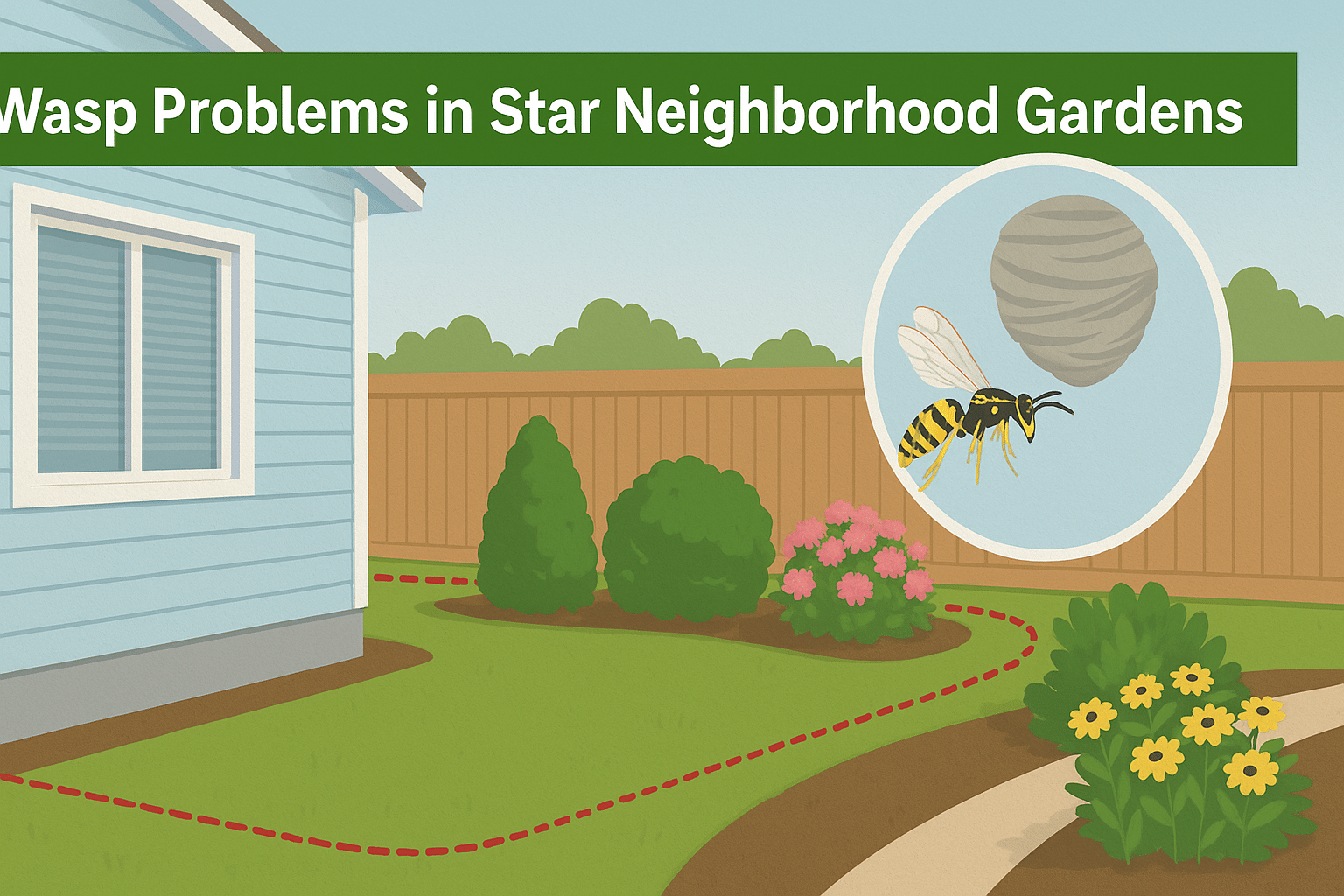 wasp-problems-in-star-neighborhood-gardens-exterior-barrier